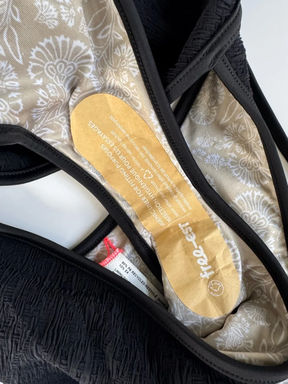 Free People free-est Amber One-Piece Swimsuit in Black | LARGE NWOT - Picture 5 of 8